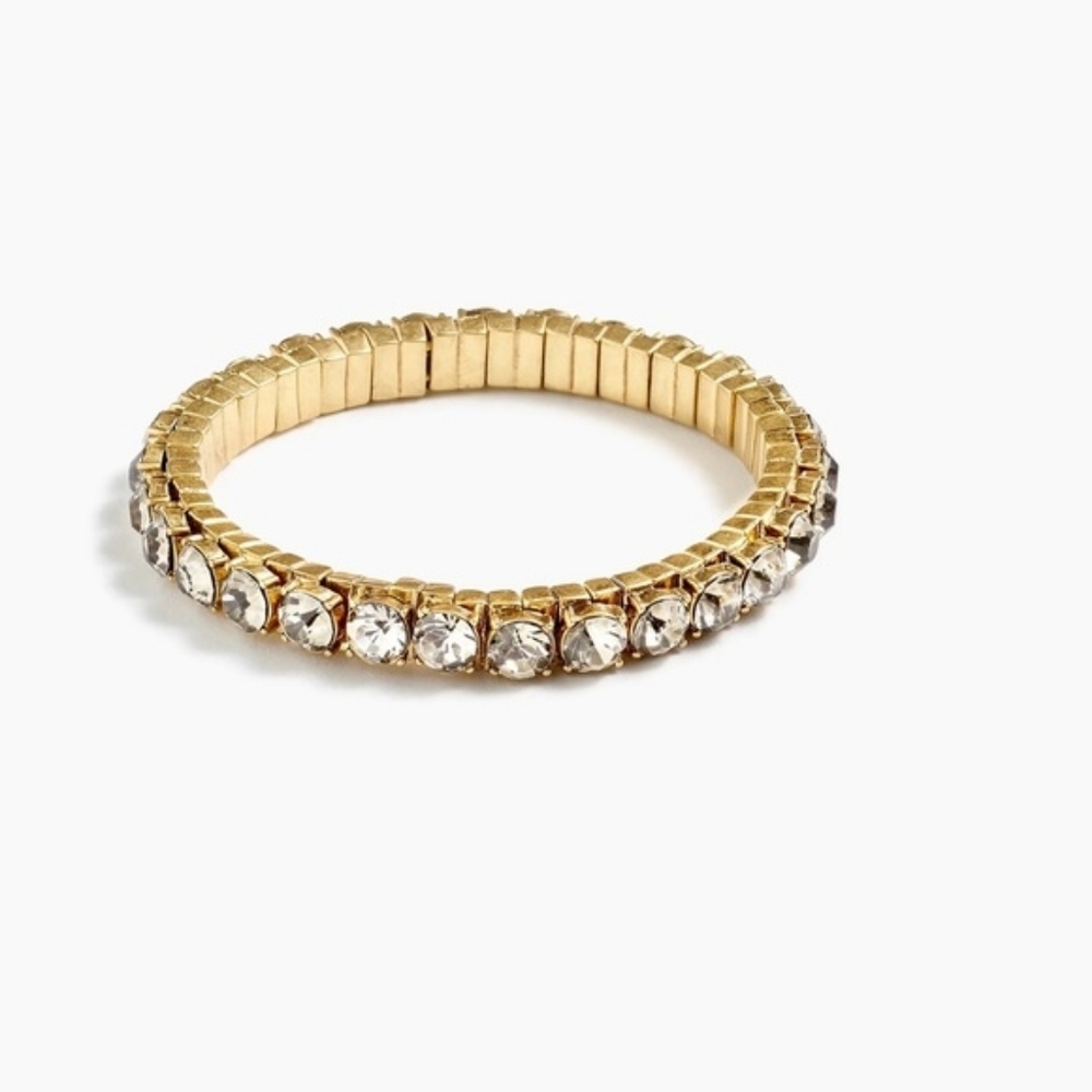 J. Crew Studded Gem Crystal Stretch Bracelet